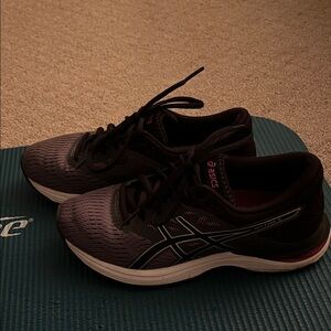 Asics Black and Gray Athletic Sneakers
